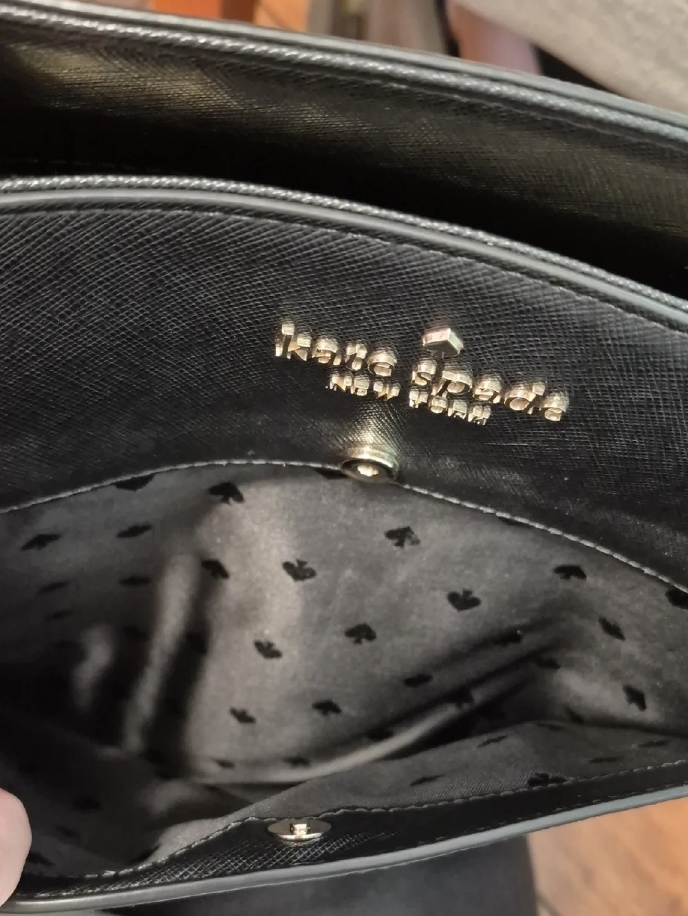 KATE SPADE Staci Large Black Leather Laptop Tote Bag - Picture 4 of 13